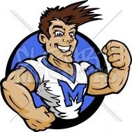 Male Cheerleader Graphic
