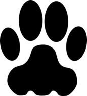 Dog Paw Print Clip Art N13