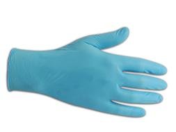 blue rubber gloves