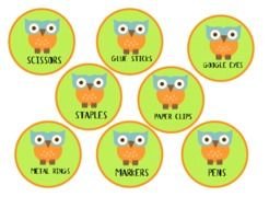 Free Printable Owl Labels N2