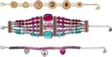 Colorful beautiful decorations with the gems