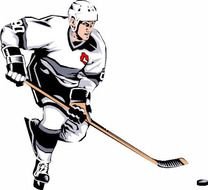 Ice Hockey Player Clip Art N20