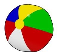 plastic Beach Ball Clip Art drawing