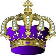 Purple Crown Clip Art N10