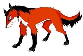 red fox Clip Art drawing
