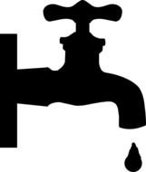 Icon Water Faucet Clip Art
