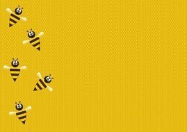 Bees Honeycomb drawing