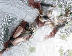 Anime Warrior Girl as a picture for clipart