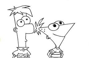 Phineas And Ferb Coloring Pages drawing
