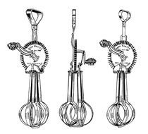 Black And White Vintage Kitchen Clip Art