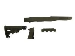 disassembled machine gun on a white background