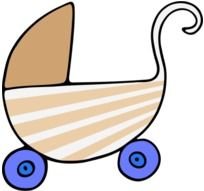 Baby Stroller Clip Art N25