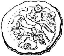 Gallic Coin drawing