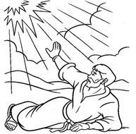 Apostle Paul Conversion Coloring Page