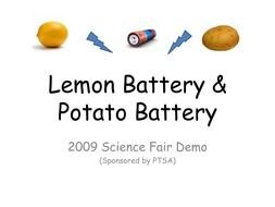 lemon and potato battery science project
