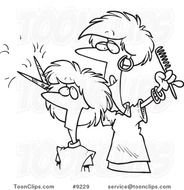 Cartoon Hair Salon N2