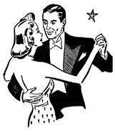 Dancing Couple Clip Art drawing