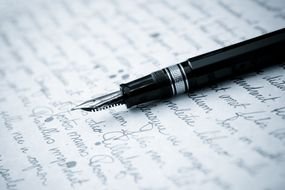 Person Writing Letter drawing