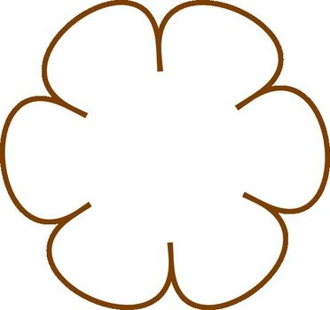 Brown Flower Clip Art N4