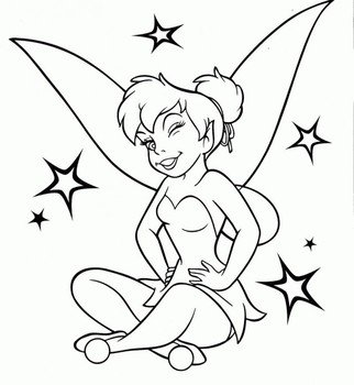Tinkerbell Coloring Pages N4
