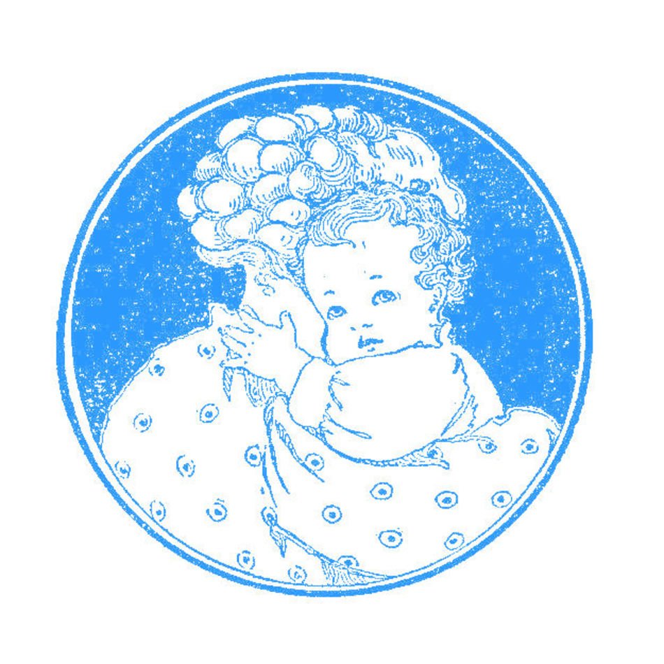 Vintage Baby Girl Clip Art N2