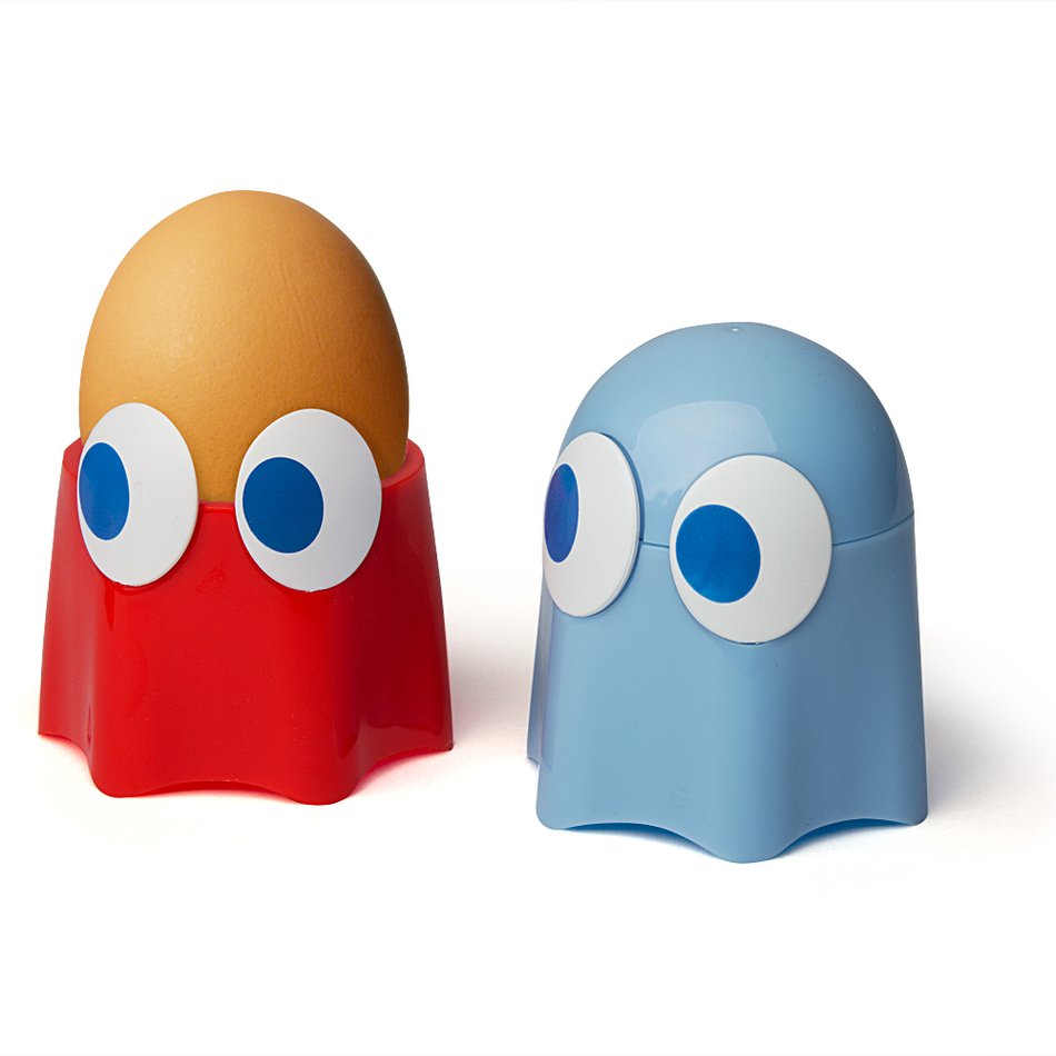 Children stand for boiled eggs