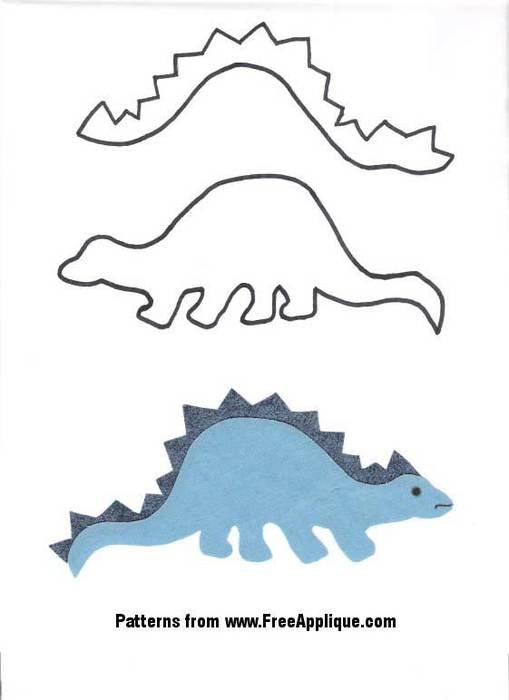 Dinosaur Pattern Block Templates