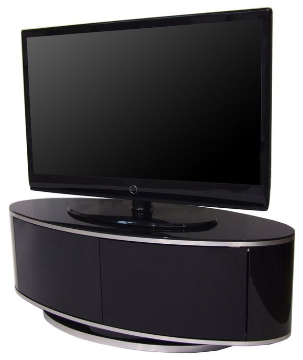 Black TV on Stand as clipart