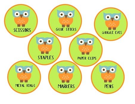 Free Printable Owl Labels N2