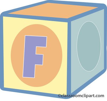 Download F Alphabet Block