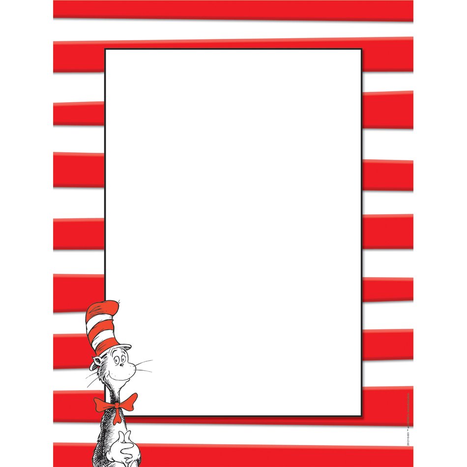 Dr Seuss Computer Paper drawing