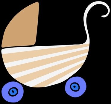 Baby Stroller Clip Art N25