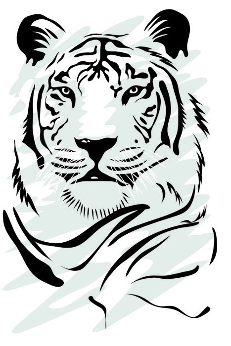 Tiger Silhouette N2