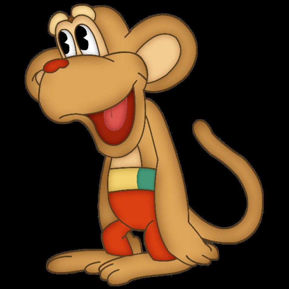 Baby Monkey Clip Art N37