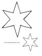 Printable Star Shape Patterns N2