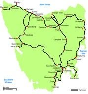 Tasmania Road Map