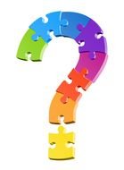question mark made of puzzle pieces