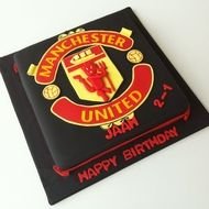 Birthday cake for Manchester united supporter