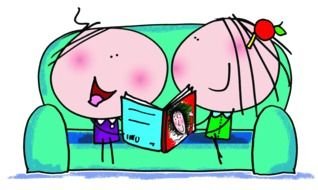 Independent Reading Clipart drawing