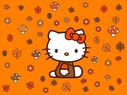 Hello Kitty in Thanksgiving day