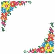 Free Flower Border Clip Art 8 X 10