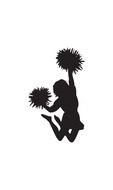 Pom girl Clip Art drawing