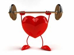 clipart of exercising animated heart