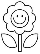 Flower Coloring Page drawing