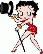 Betty Boop with hat and cane