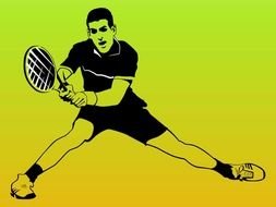 Tennis Player as a picture for clipart