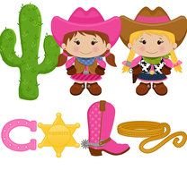Little Cowgirl Clip Art Free