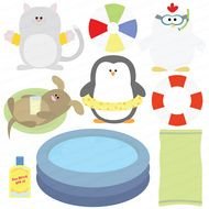 Pool Party Clip Art N30