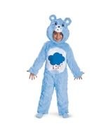 child in a blue suit of a grumpy bear