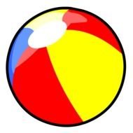 Beach Ball as a picture for clipart